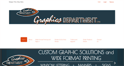 Desktop Screenshot of graphicsdepartment.com