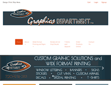 Tablet Screenshot of graphicsdepartment.com